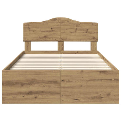 Struttura del letto Rovere Artigianale 135 x 190 cm | homemem39
