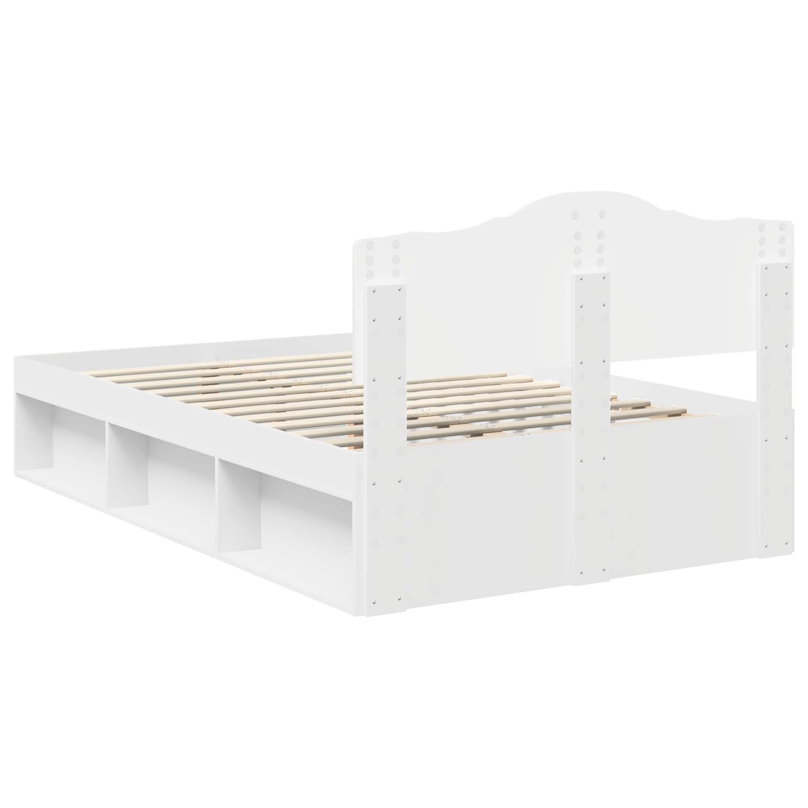 Struttura del letto Bianco 120 x 200 cm Pino massello | homemem39