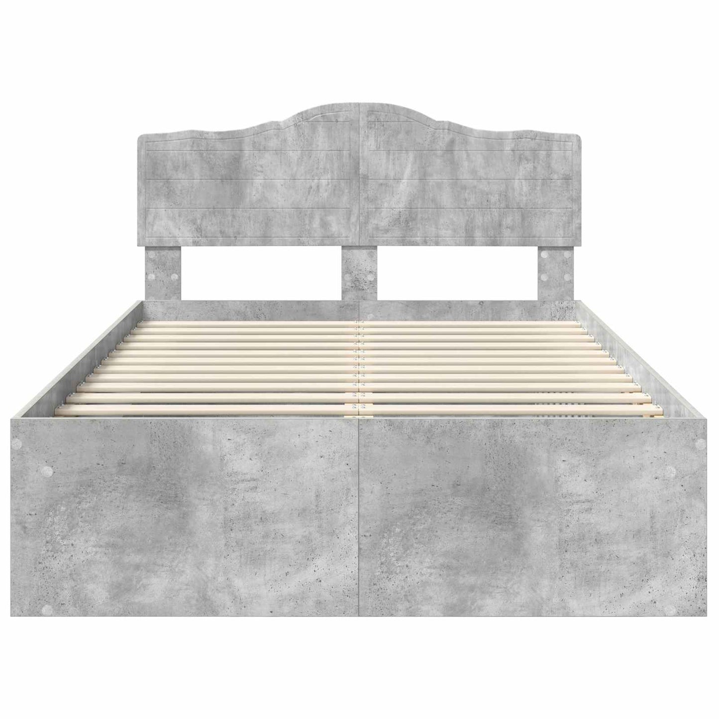 Struttura del letto Calcestruzzo 120 x 200 cm Pino massello | homemem39