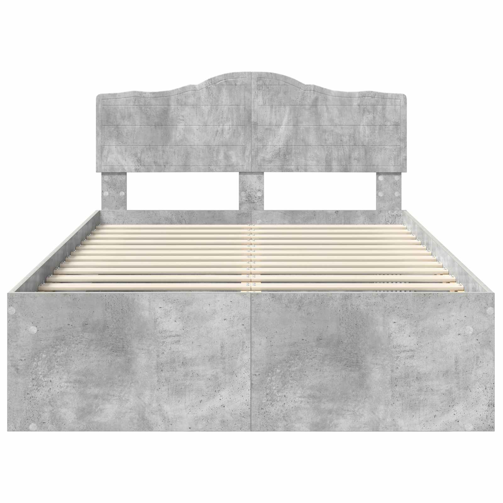 Struttura del letto Calcestruzzo 120 x 200 cm Pino massello | homemem39