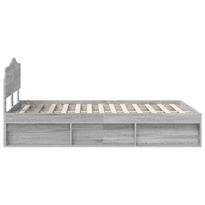 Struttura del letto Grigio Sonoma 120 x 200 cm Pino massello | homemem39
