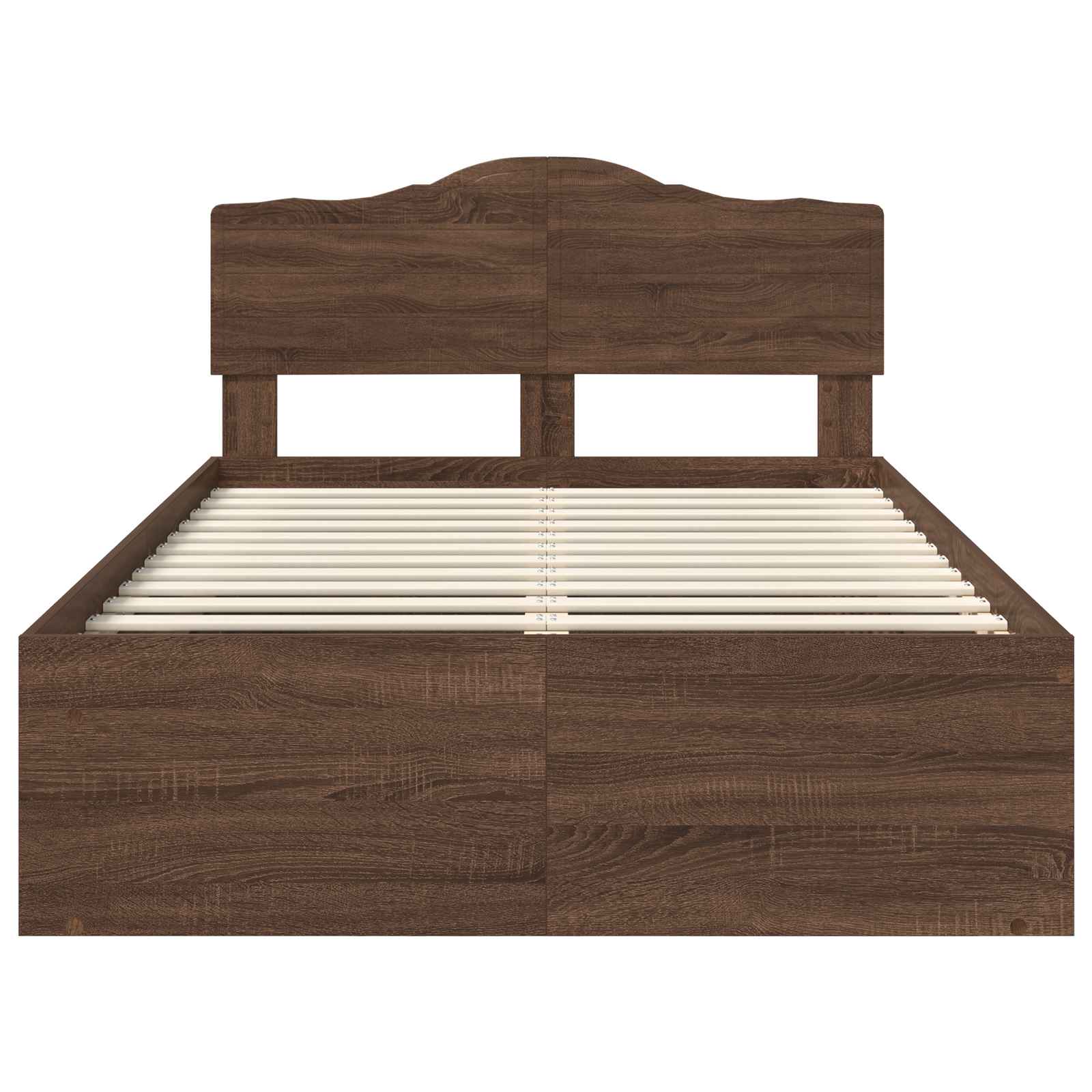 Struttura del letto Rovere Marrone 120 x 200 cm Pino massello | homemem39