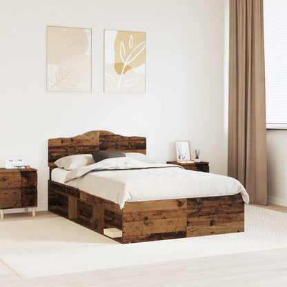 Struttura del letto Legno vecchio 120 x 200 cm Pino massello | homemem39