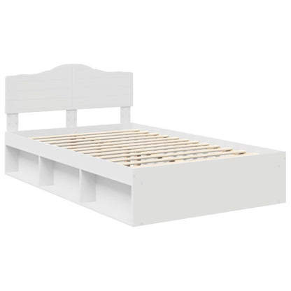 Struttura del letto Bianco 120 x 190 cm Pino massello | homemem39