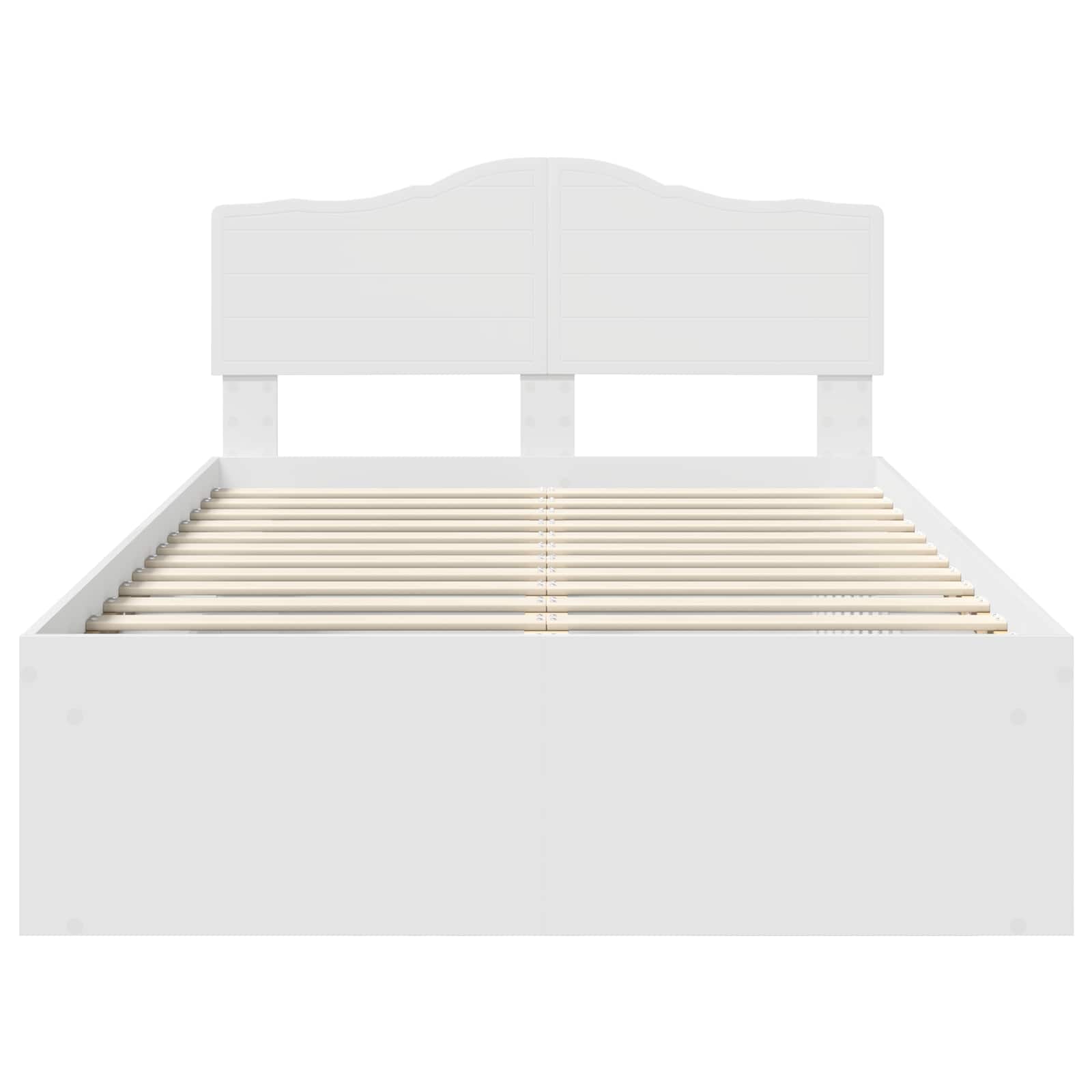 Struttura del letto Bianco 120 x 190 cm Pino massello | homemem39
