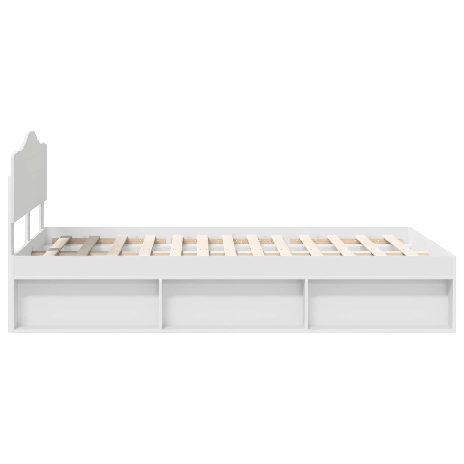 Struttura del letto Bianco 120 x 190 cm Pino massello | homemem39