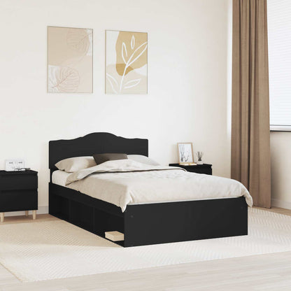 Struttura del letto Nero 120 x 190 cm Pino massello | homemem39