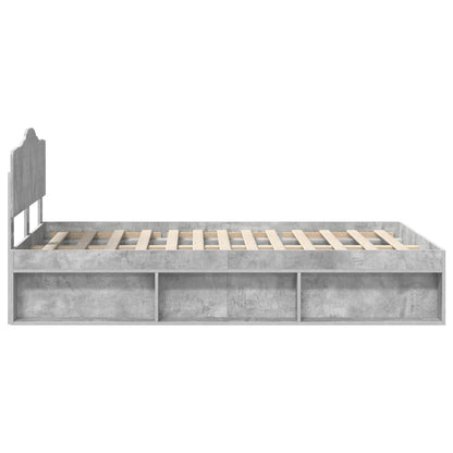 Struttura del letto Calcestruzzo 120 x 190 cm Pino massello | homemem39