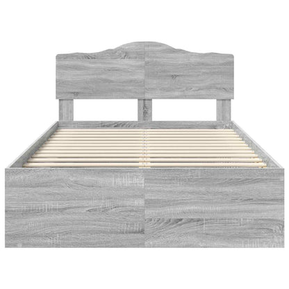 Struttura del letto Grigio Sonoma 120 x 190 cm Pino massello | homemem39