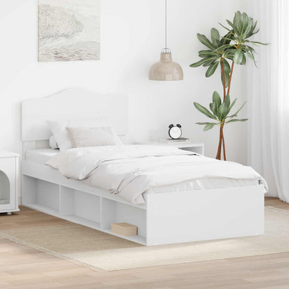Struttura del letto Bianco 100 x 200 cm Pino massello | homemem39