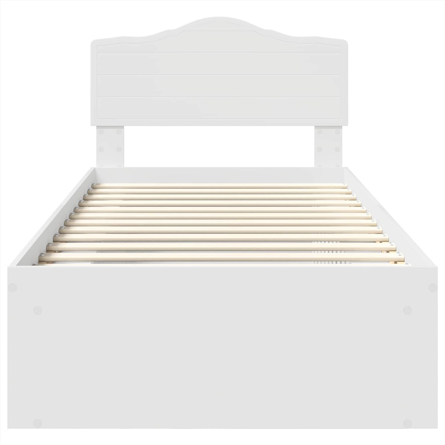 Struttura del letto Bianco 100 x 200 cm Pino massello | homemem39