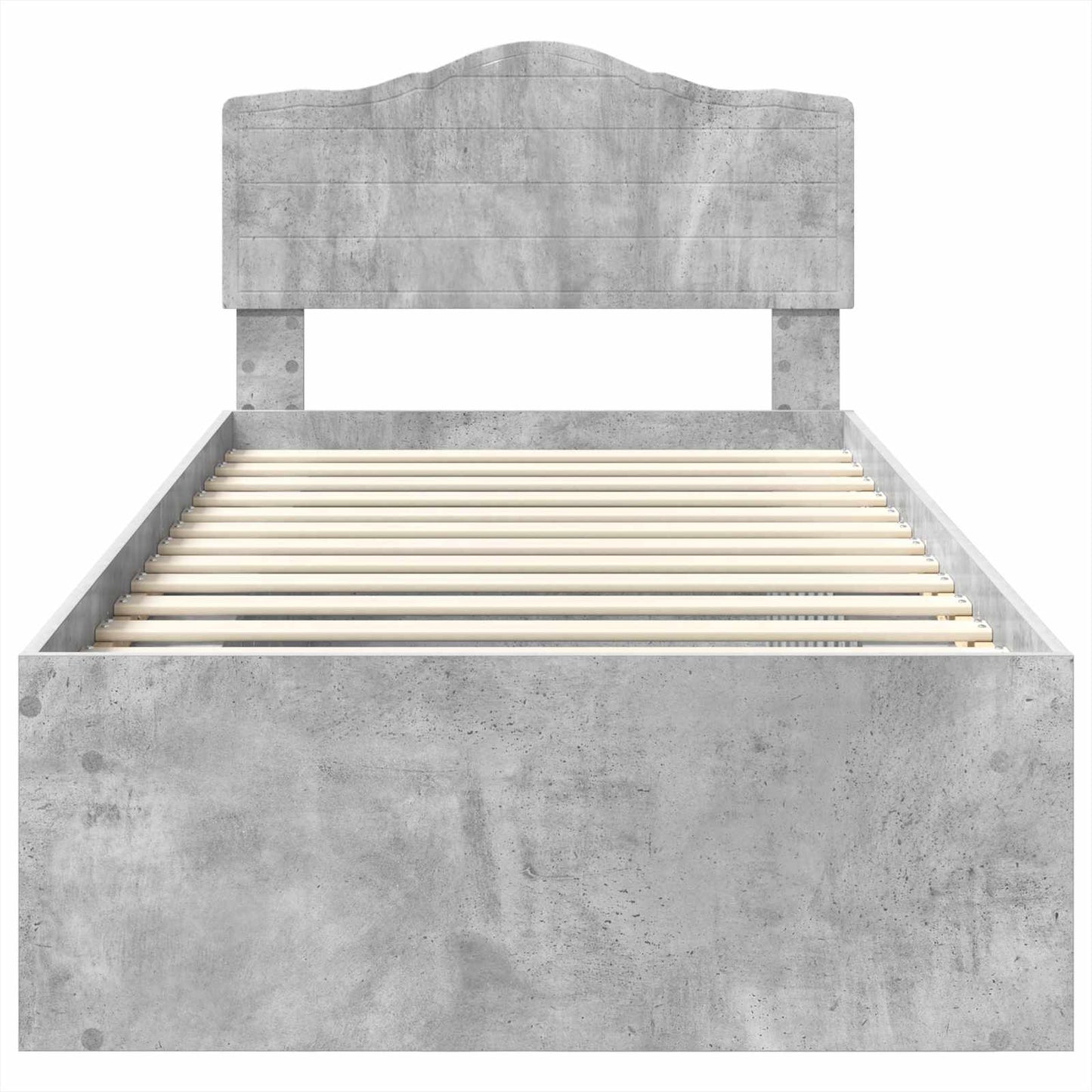 Struttura del letto Grigio Concretè 100 x 200 cm Pino massello | homemem39