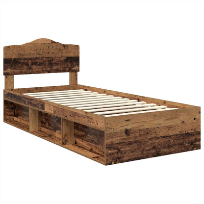 Struttura del letto Legno vecchio 100 x 200 cm Pino massello | homemem39