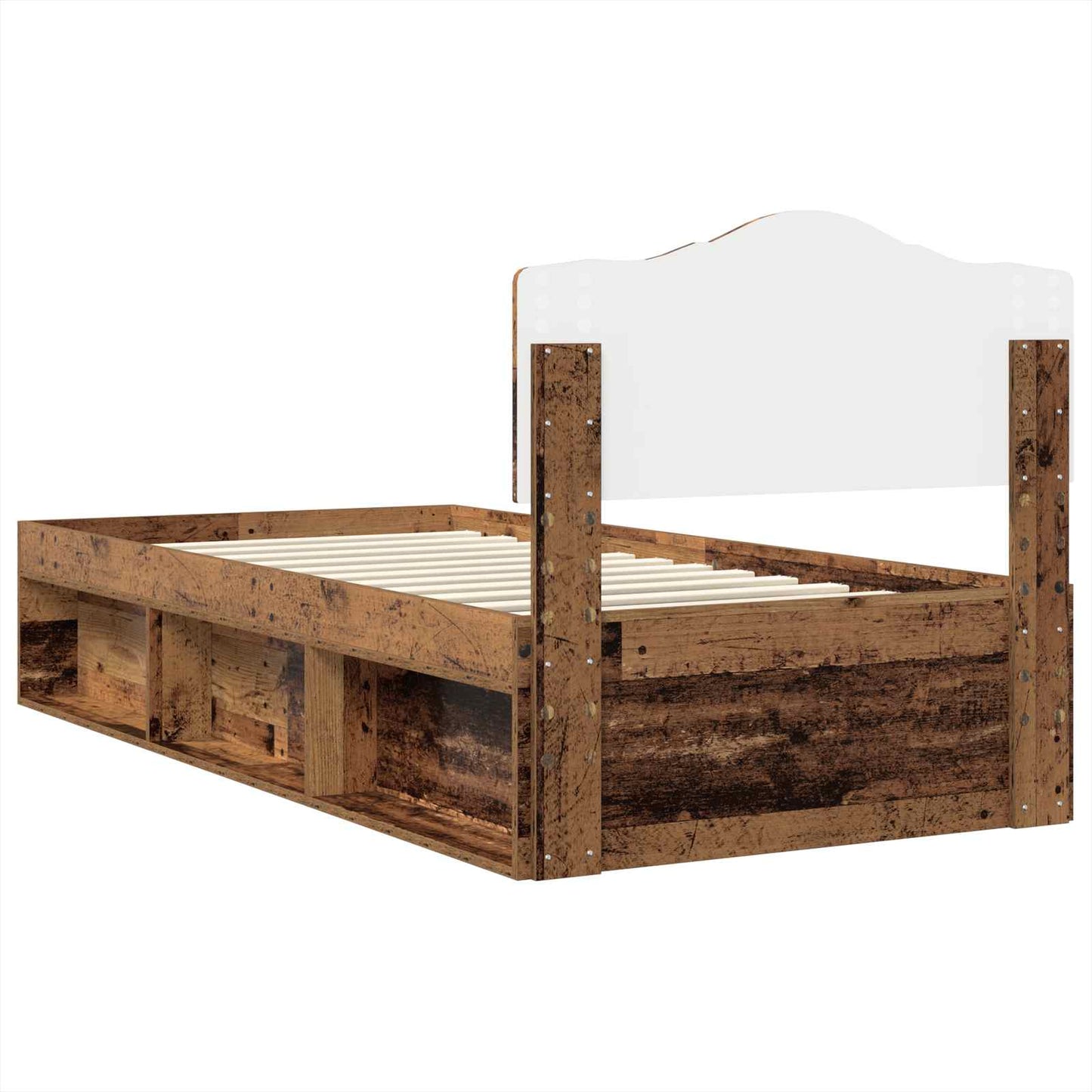 Struttura del letto Legno vecchio 100 x 200 cm Pino massello | homemem39