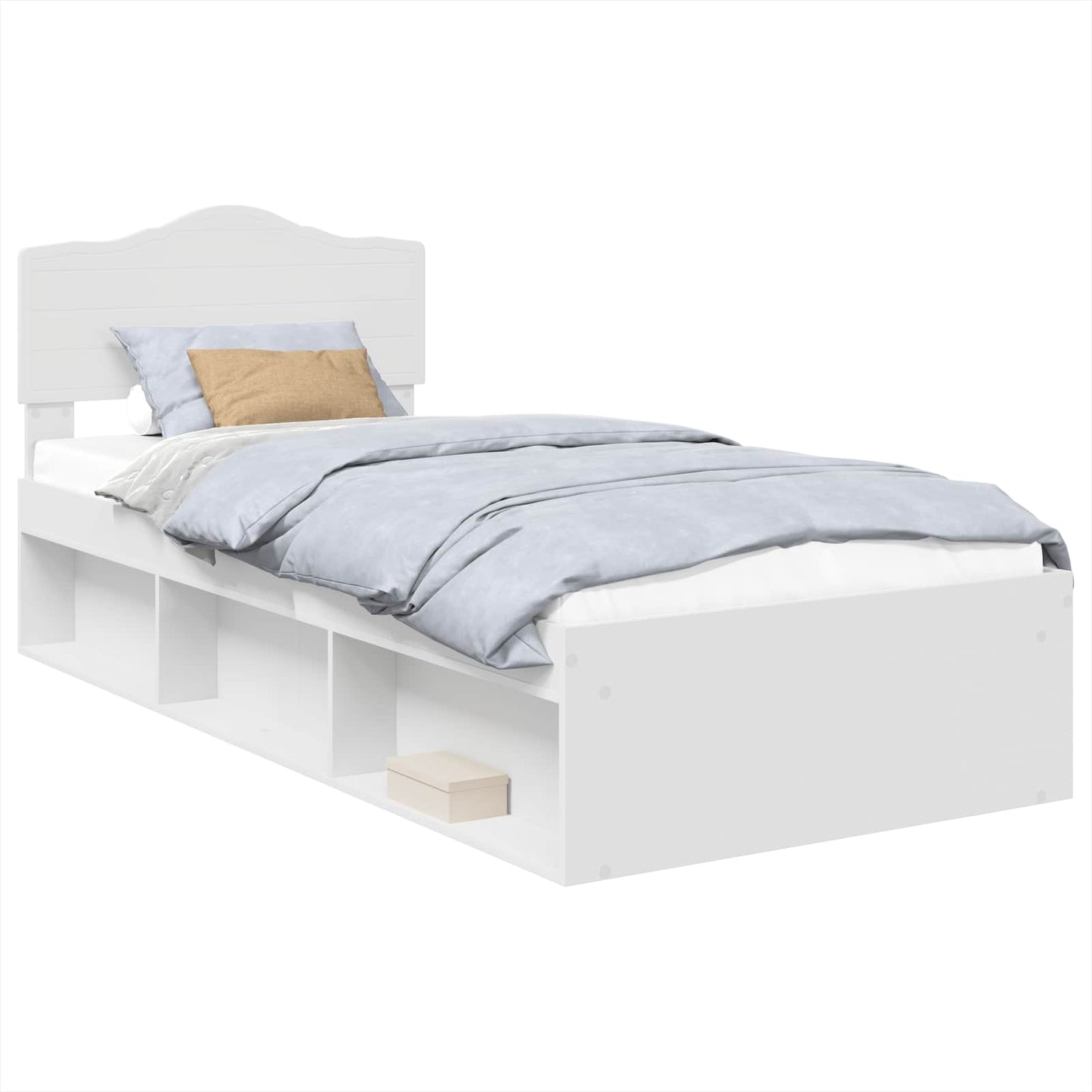 Struttura del letto Bianco 90 x 200 cm Pino massello | homemem39