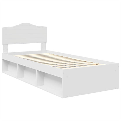 Struttura del letto Bianco 90 x 200 cm Pino massello | homemem39
