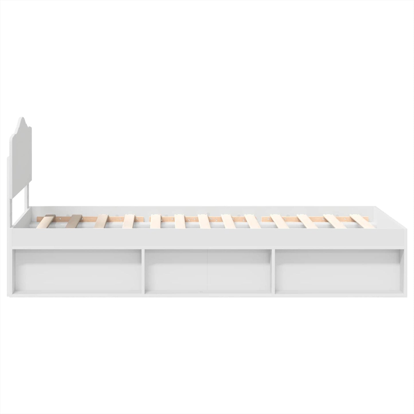 Struttura del letto Bianco 90 x 200 cm Pino massello | homemem39