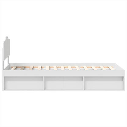 Struttura del letto Bianco 90 x 200 cm Pino massello | homemem39