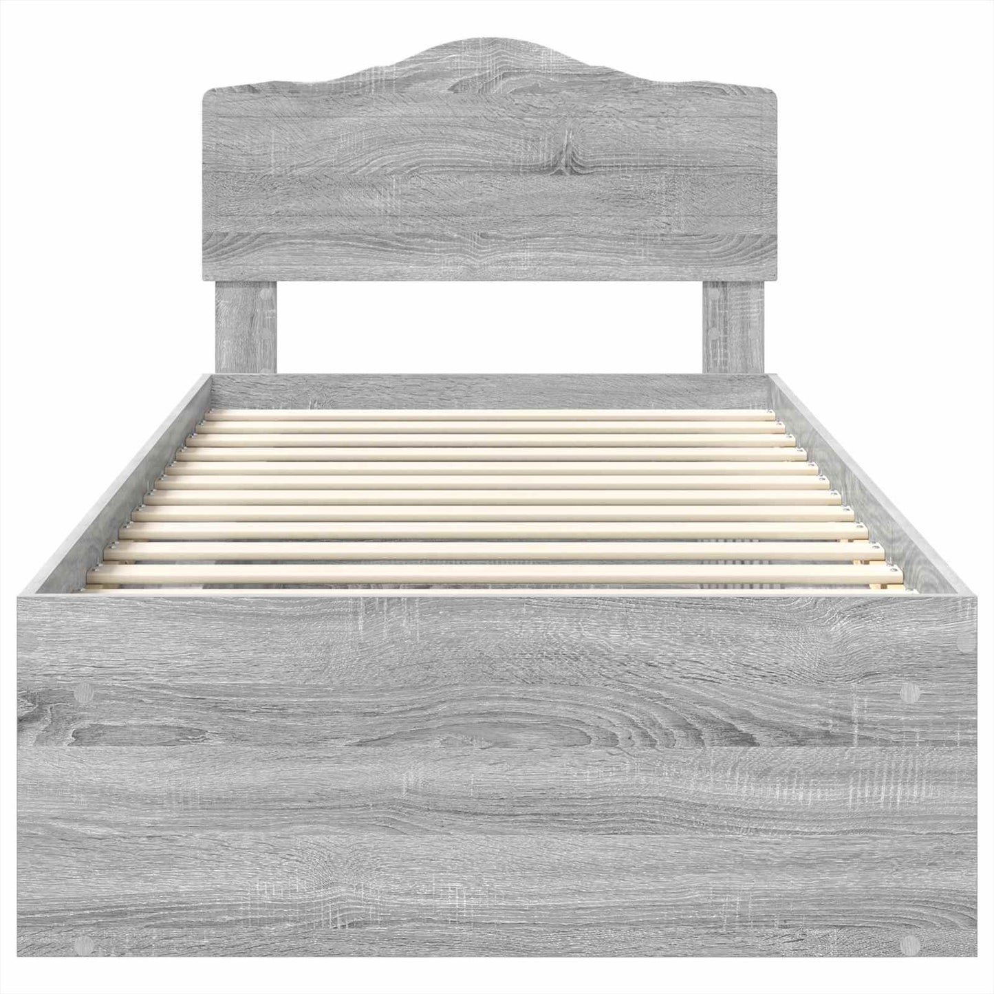 Struttura del letto Grigio Sonoma 90 x 200 cm Pino massello | homemem39