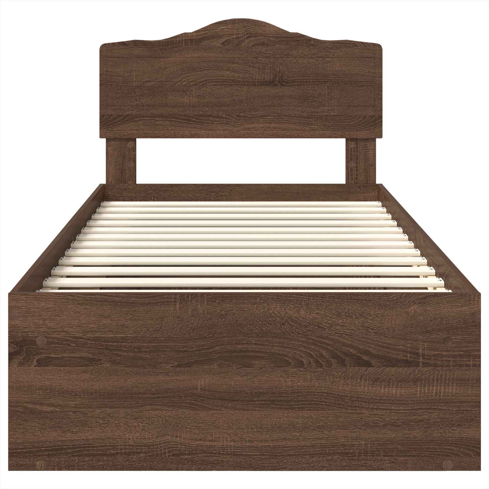Struttura del letto Rovere Marrone 90 x 200 cm Pino massello | homemem39