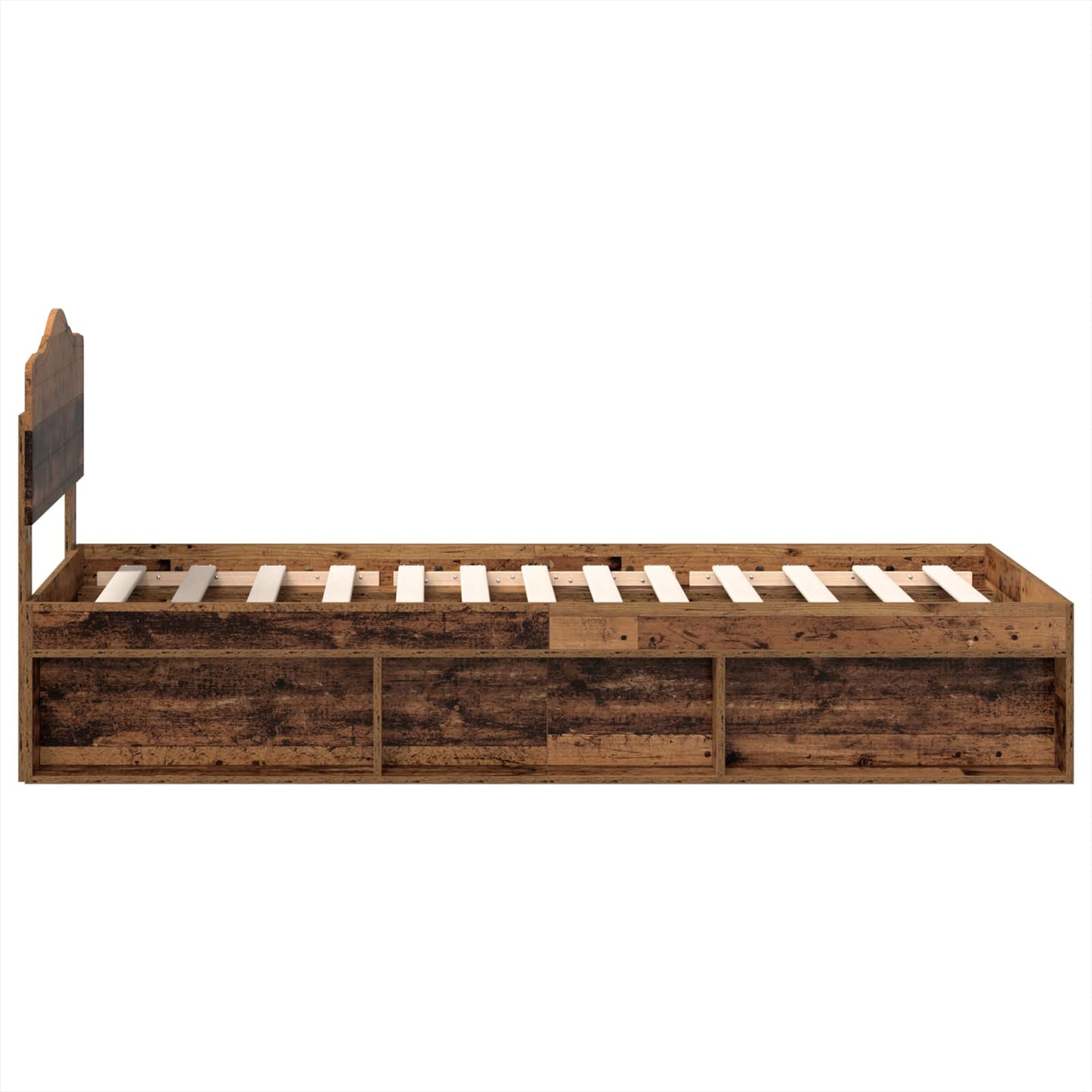 Struttura del letto Legno vecchio 90 x 200 cm Pino massello | homemem39