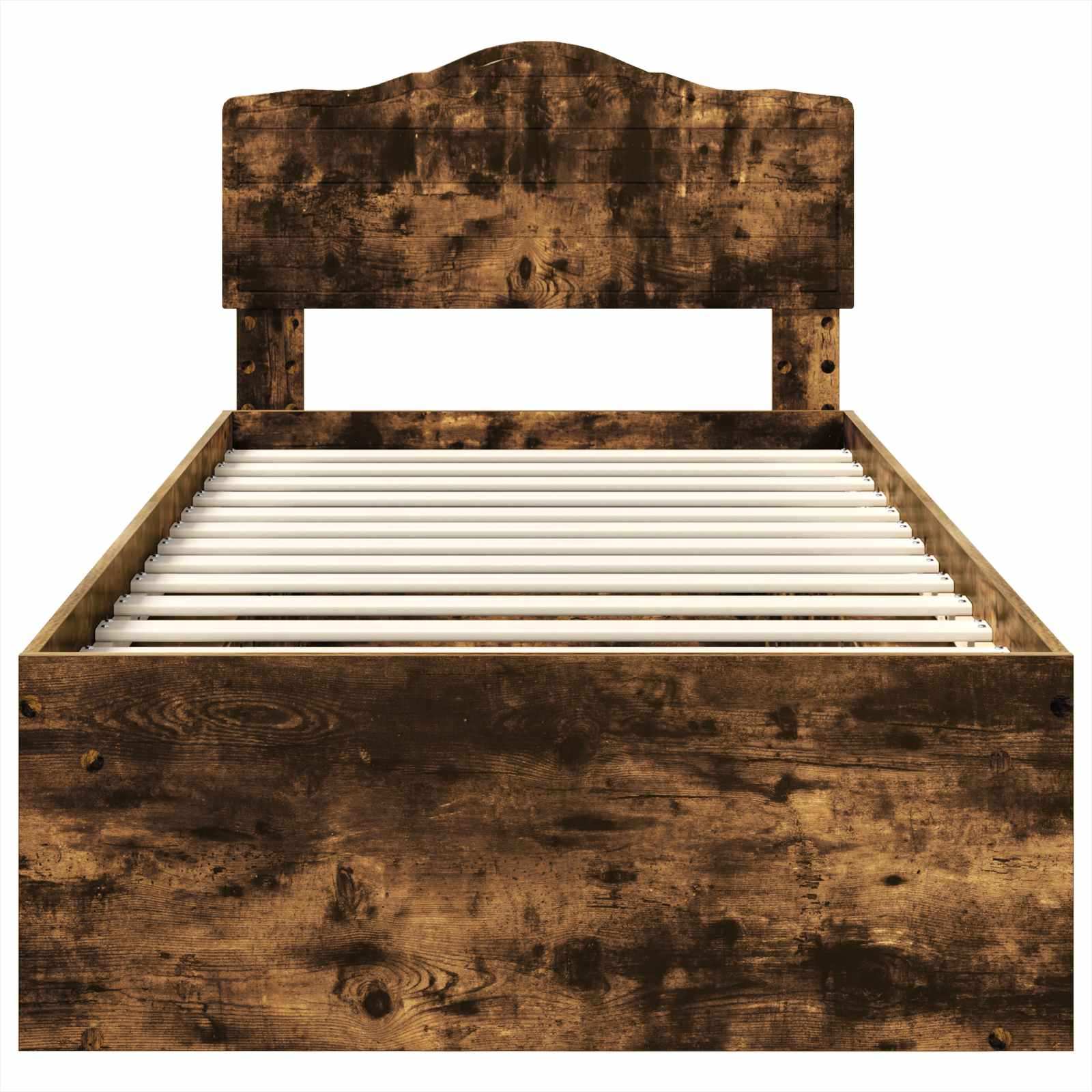 Struttura del letto Rovere fumé 90 x 190 cm Pino massello | homemem39