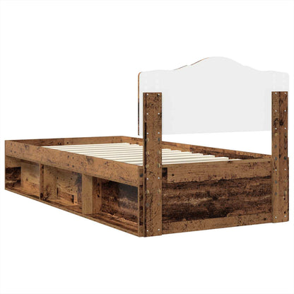 Struttura del letto Legno vecchio 90 x 190 cm Pino massello | homemem39