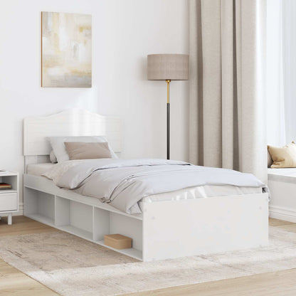 Struttura del letto Bianco 75 x 190 cm Pino massello | homemem39