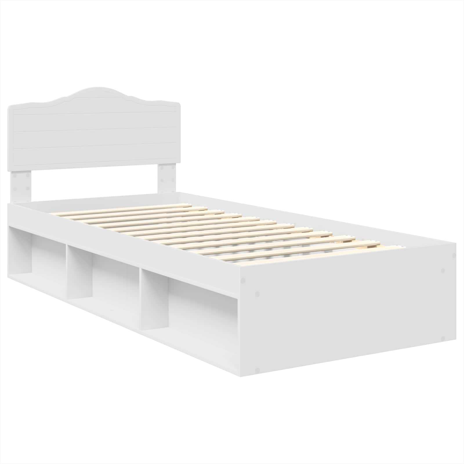 Struttura del letto Bianco 75 x 190 cm Pino massello | homemem39
