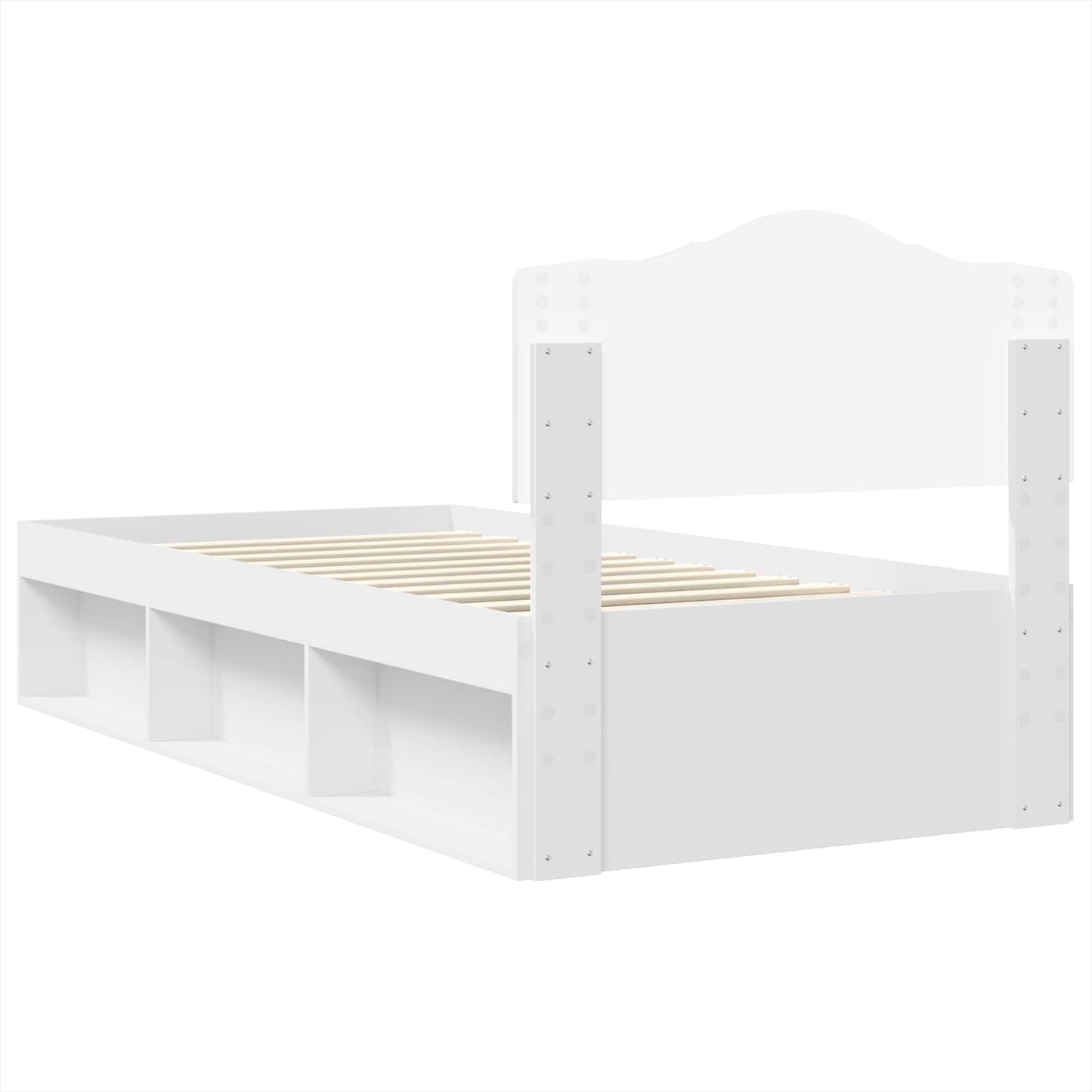 Struttura del letto Bianco 75 x 190 cm Pino massello | homemem39