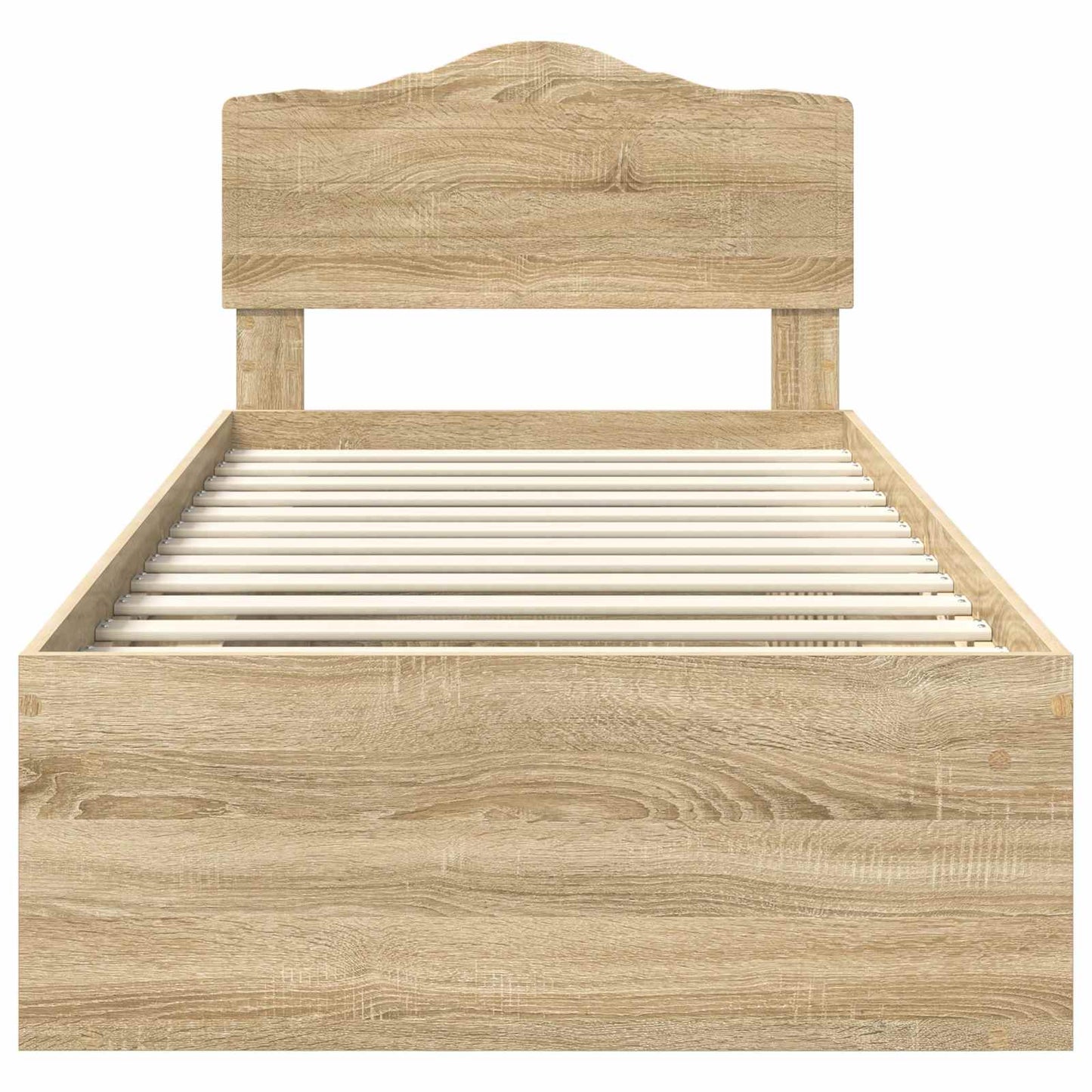 Struttura del letto Rovere Sonoma 75 x 190 cm Pino massello | homemem39