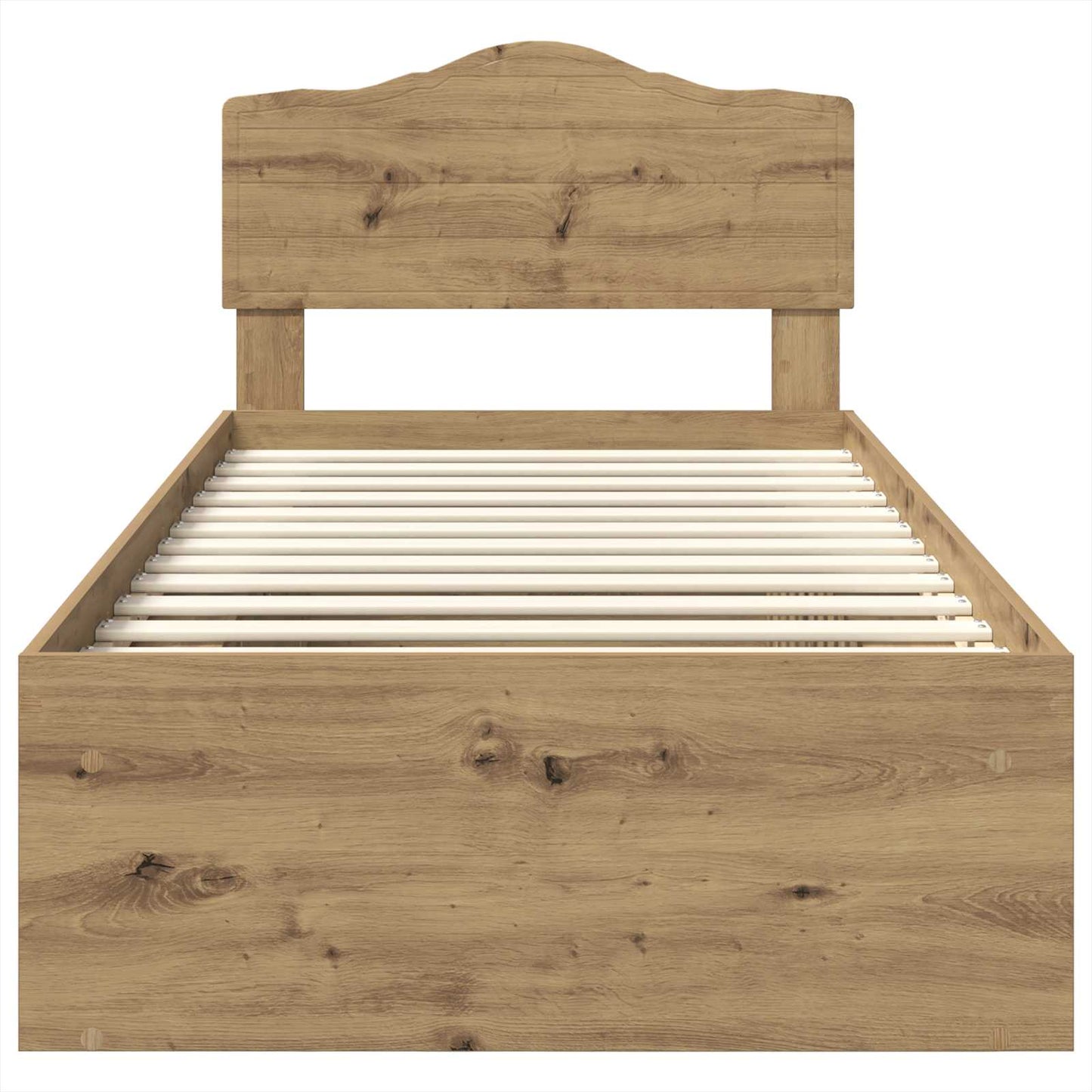 Struttura del letto con testiera Rovere Artigianale 75 x 190 cm | homemem39