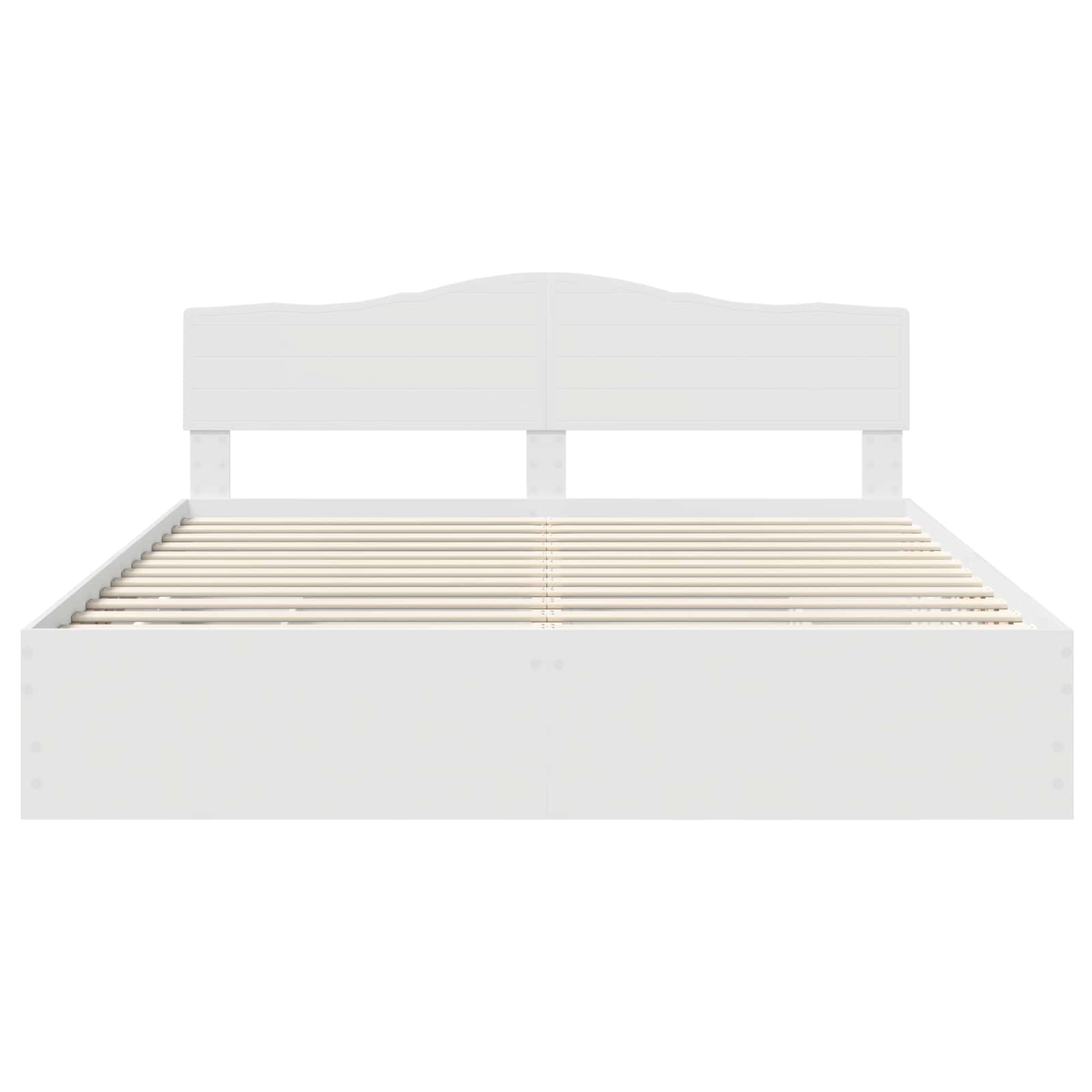 Struttura del letto Bianco 200 x 200 cm Legno Ingegnerizzato | homemem39