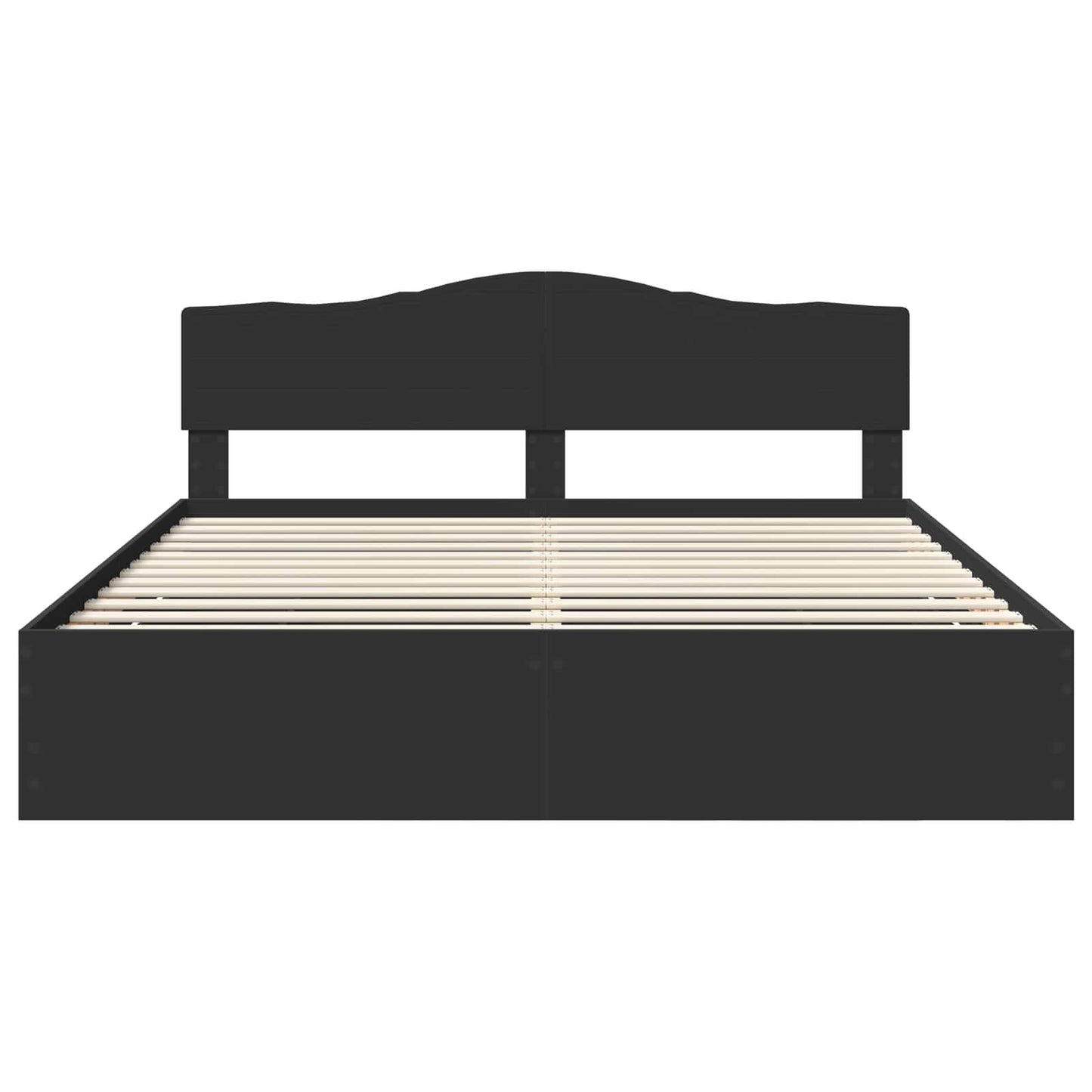 Struttura del letto Nero 200 x 200 cm Legno Ingegnerizzato | homemem39