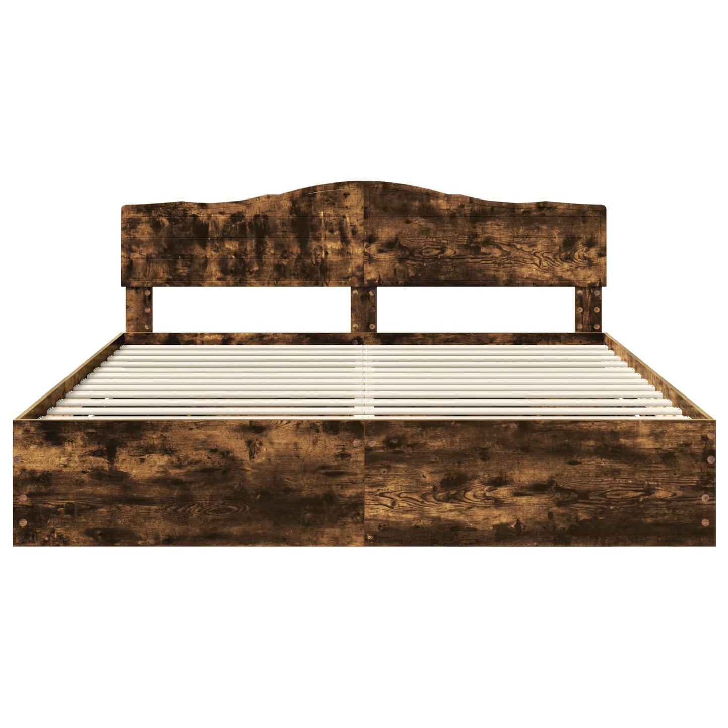 Struttura del letto con cassetto Rovere fumé 200 x 200 cm