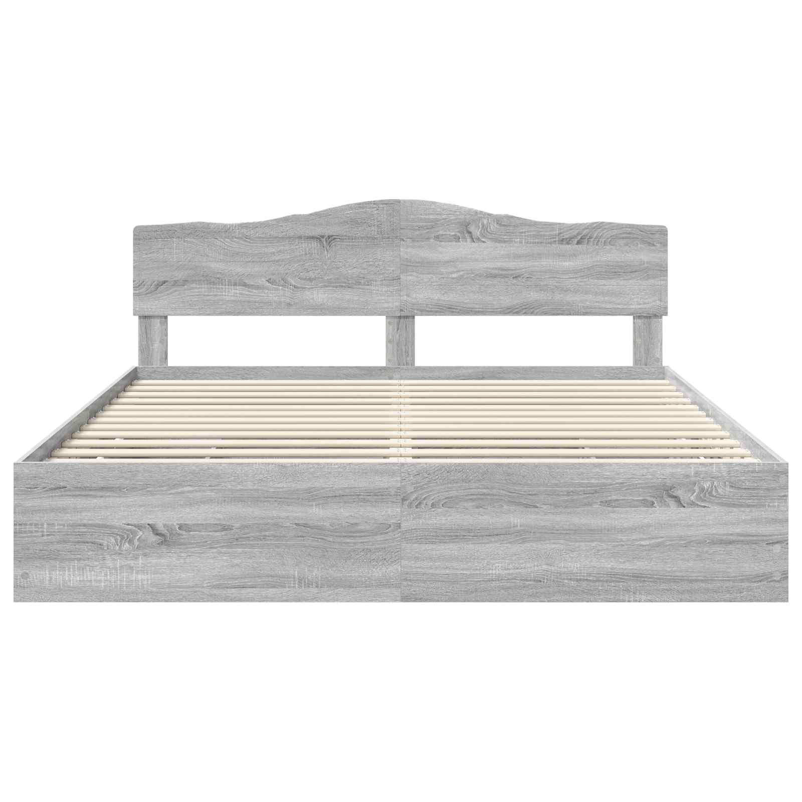 Struttura del letto con cassetto Grigio Sonoma 200 x 200 cm | homemem39
