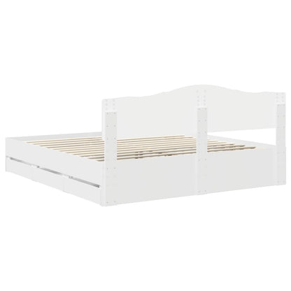 Struttura del letto Bianco 180 x 200 cm Legno Ingegnerizzato