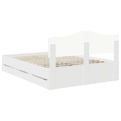 Struttura del letto Bianco 160 x 200 cm Legno Ingegnerizzato | homemem39