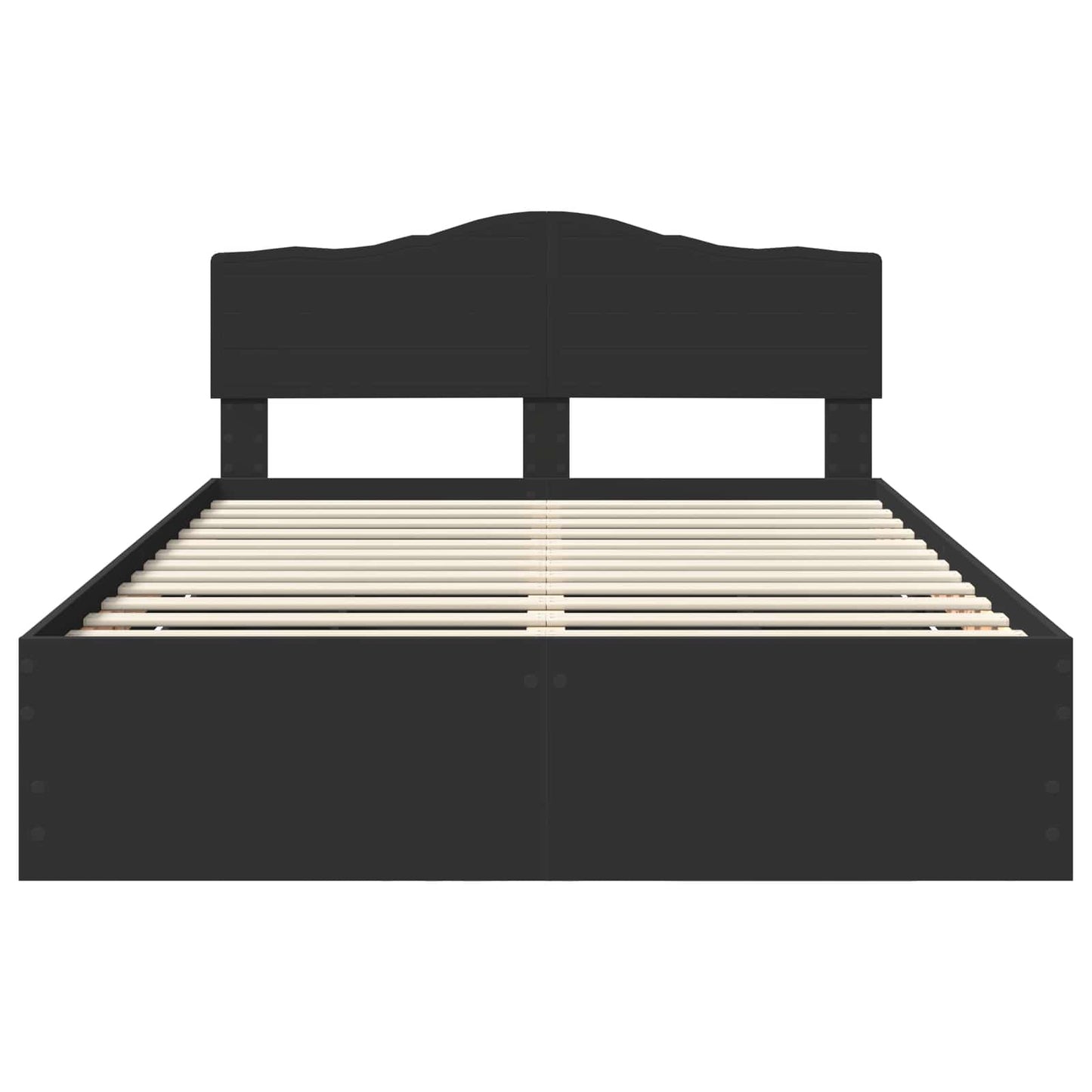 Struttura del letto Nero 160 x 200 cm Legno Ingegnerizzato | homemem39