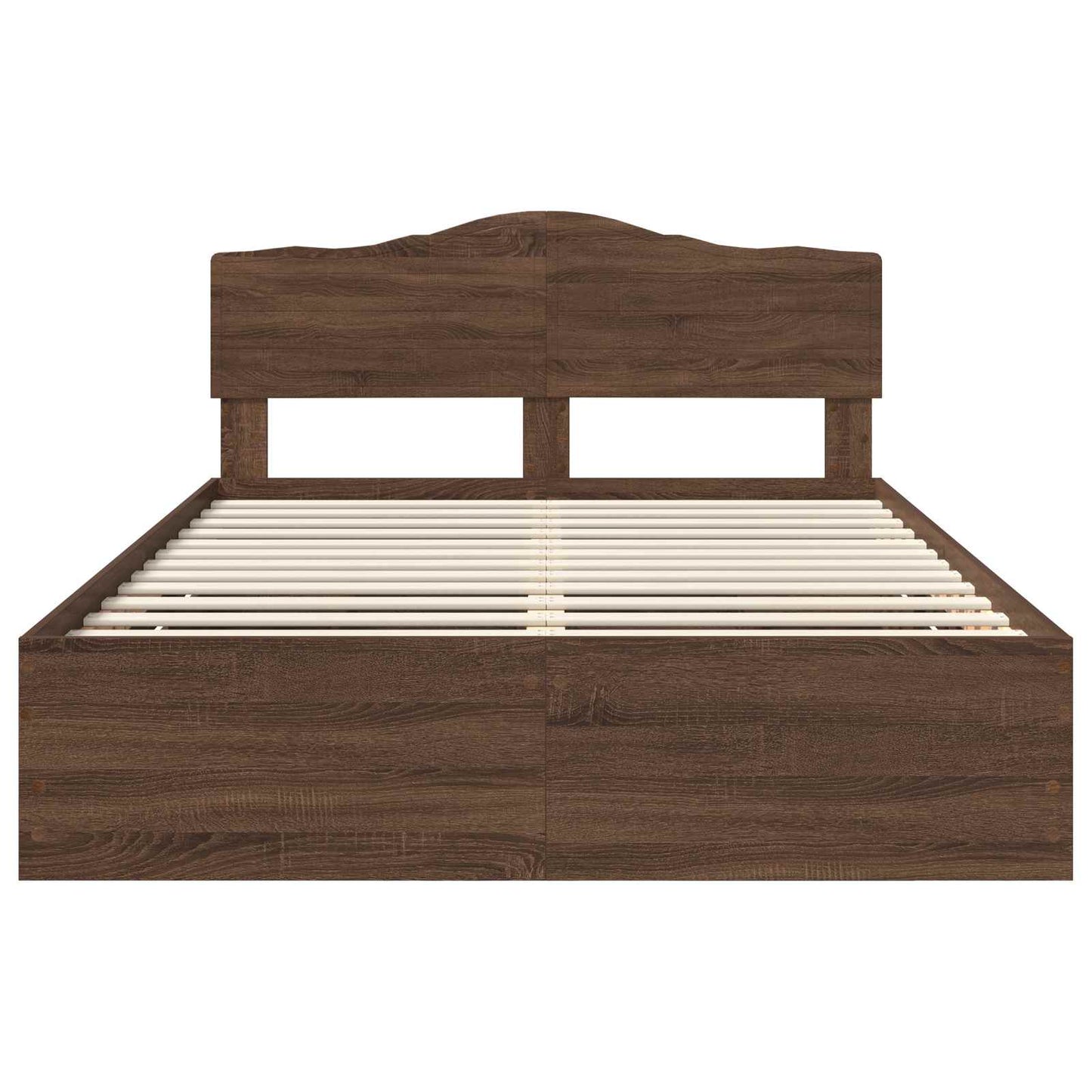 Struttura del letto con cassetto Rovere Marrone 150 x 200 cm