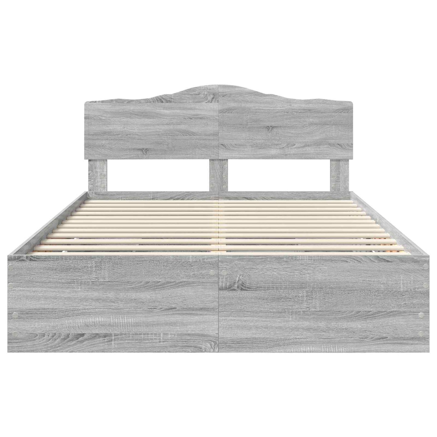 Struttura del letto con cassetto Grigio Sonoma 140 x 190 cm