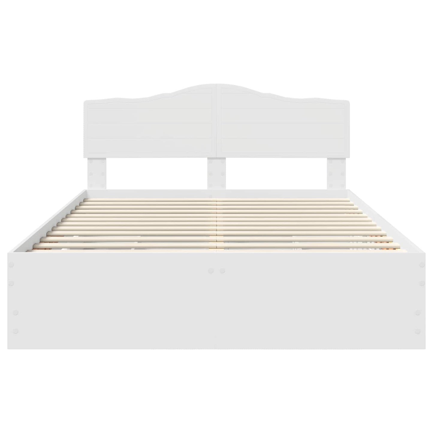 Struttura del letto Bianco 140 x 190 cm Legno Ingegnerizzato | homemem39