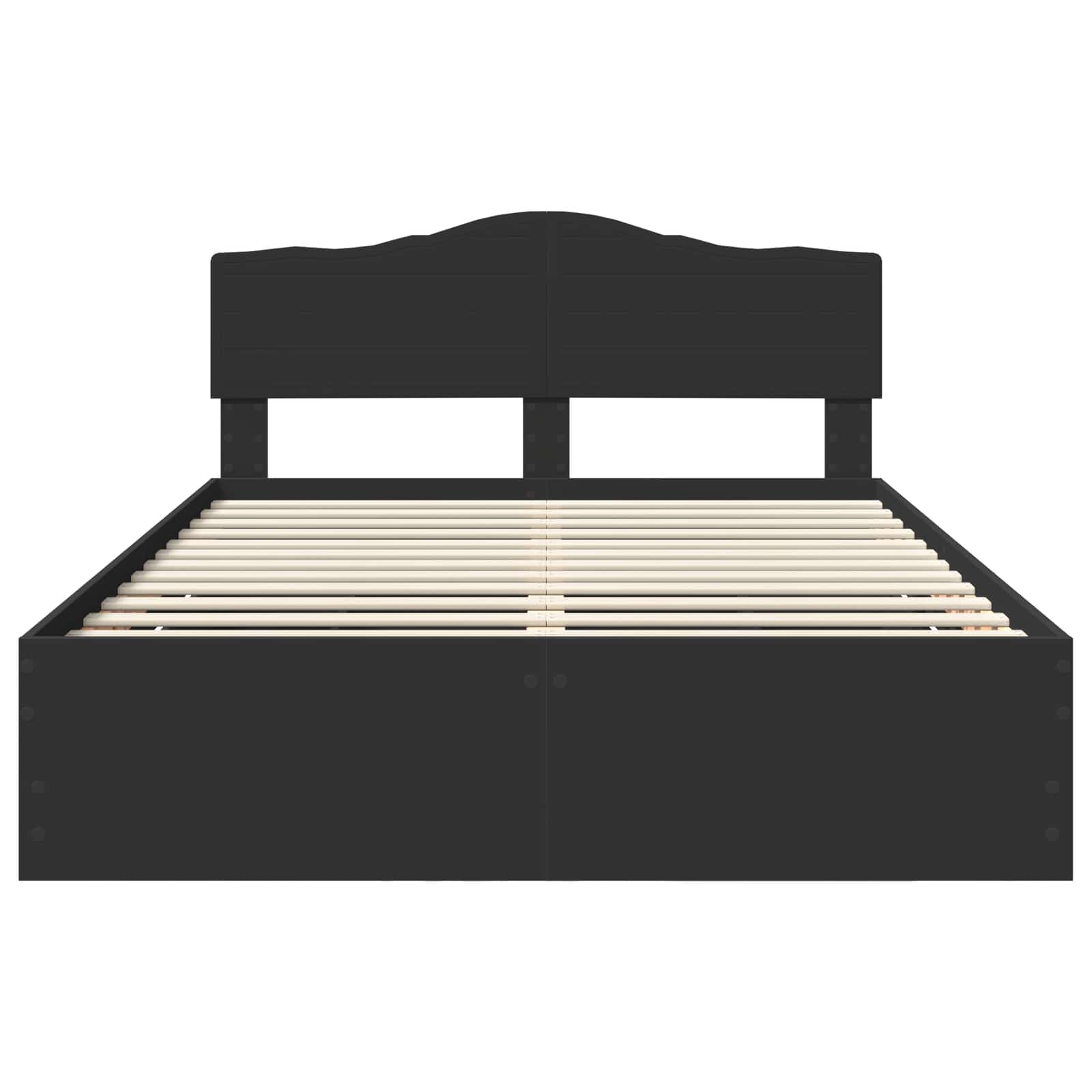 Struttura del letto Nero 140 x 190 cm Legno Ingegnerizzato | homemem39