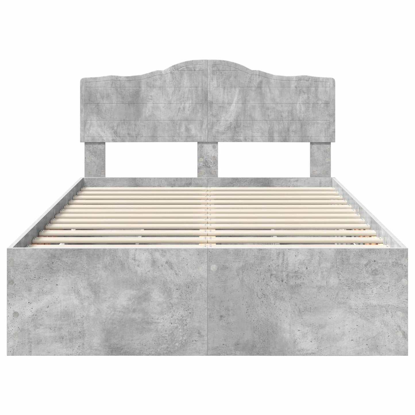 Struttura del letto con cassetto Grigio cemento 135 x 190 cm | homemem39