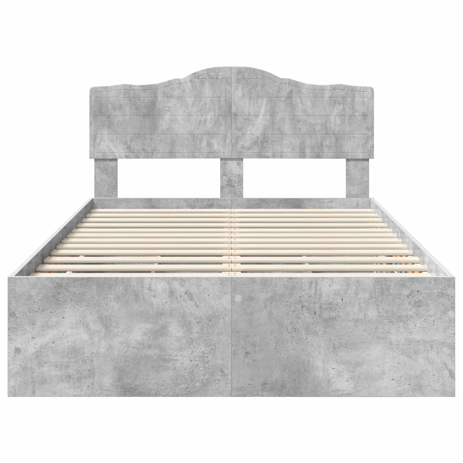 Struttura del letto con cassetto Grigio cemento 135 x 190 cm | homemem39