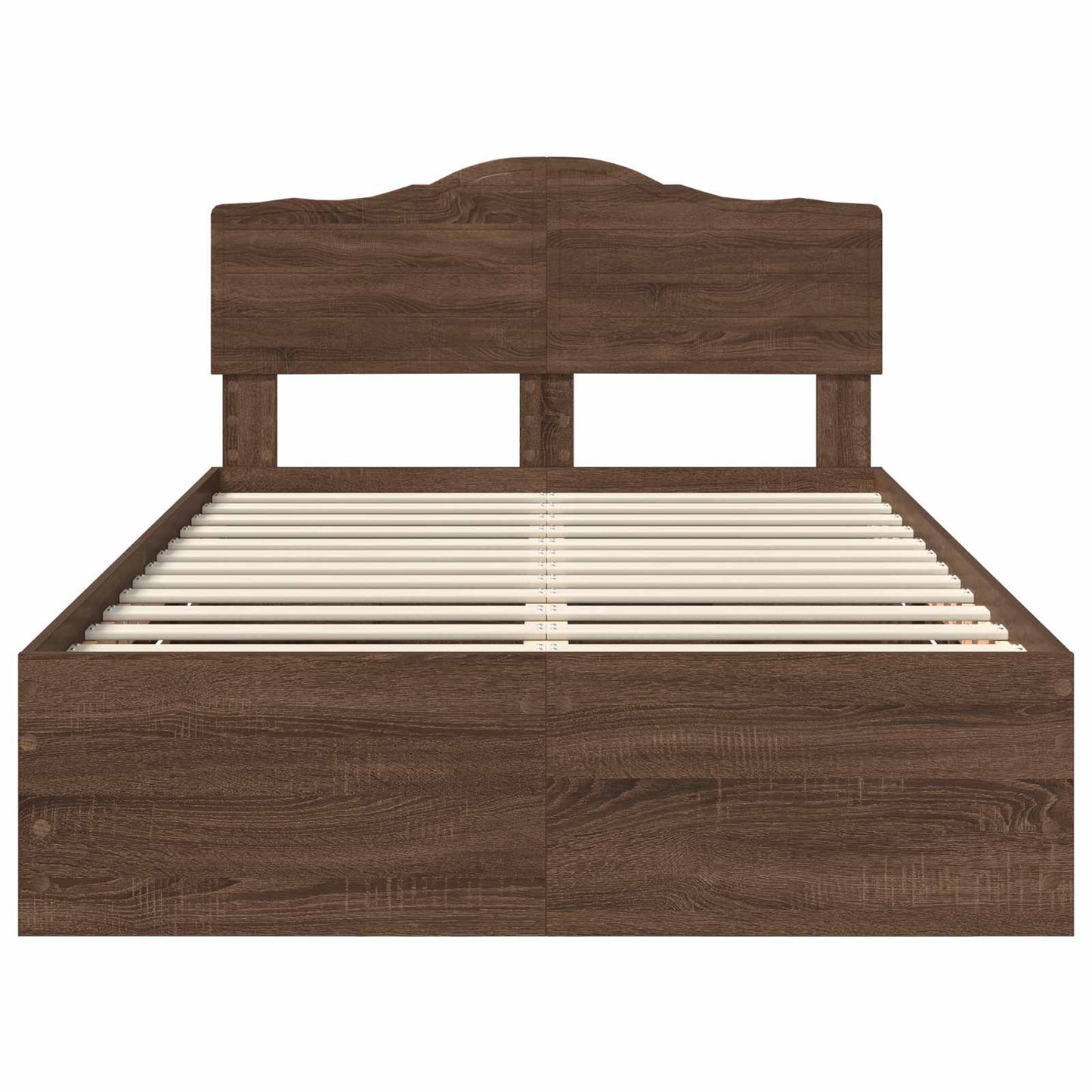 Struttura del letto con cassetto Rovere Marrone 135 x 190 cm | homemem39