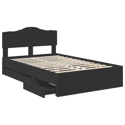 Struttura del letto Nero 120 x 200 cm Legno Ingegnerizzato