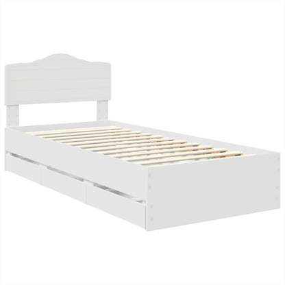 Struttura del letto Bianco 90 x 190 cm Legno Ingegnerizzato