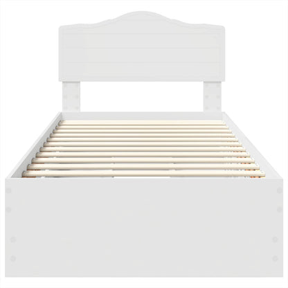 Struttura del letto Bianco 90 x 190 cm Legno Ingegnerizzato