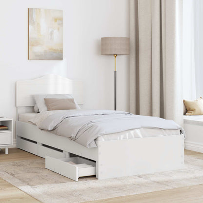 Struttura del letto Bianco 90 x 200 cm Legno Ingegnerizzato